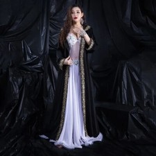 Belly Dance Coat Long Sleeve Robe Competition Clothes Tango Dancewear Clothing