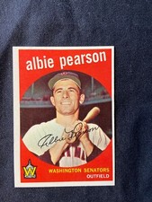 Beautiful pack fresh 1959 Topps  Est MT Q (9oc)  #4 Albie Pearson