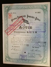 Oldenburg Portugalski parowiec - Rhederei 1884