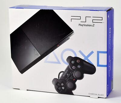 Sony Playstation 2 PS2 Slim Charcoal Black,SCPH-90004 CB,OVP,new/sealed