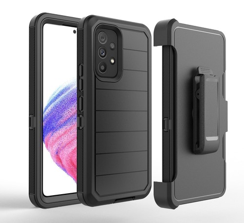 For Samsung Galaxy A53 5G Holster Shockproof Belt Clip Built Screen Phone Case - 第 3/19 張圖片