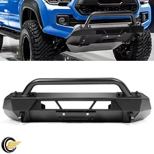 Front Stubby Bumper Guard Bull Bar For Toyota Tacoma 2016-23 Steel Powder Coated