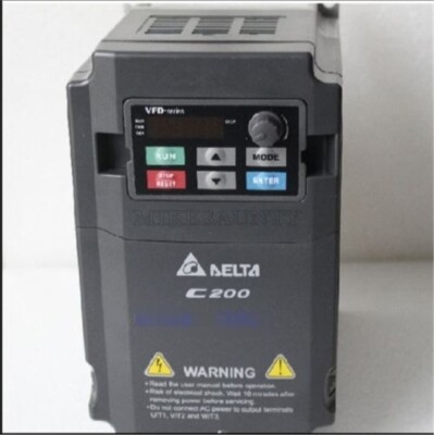New VFD022CB21A-20 1Ph 220V 3Ph 200~240V 10A 0~600HZ 2.2KW 3Hp Inv Y0LP5 Plc cc