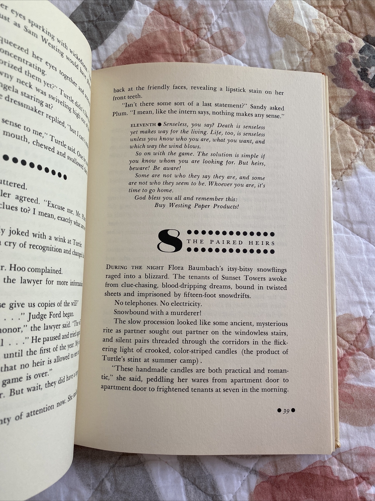The Westing Game By Ellen Raskin ( 1978 Hardcover- First Edition)  9780525423201 | eBay