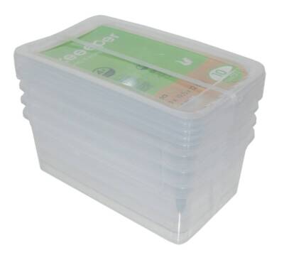 Keeeper Aufbewahrungsbox » Bea « 4er Set, 5,6 Liter, 33 x 19,5 x 12 cm