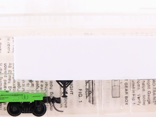 N Micro-Trains MTL 64044 FEC 57'6" TOFC Flat Car #30046 w/ Undecorated Trailer - Picture 4 of 8