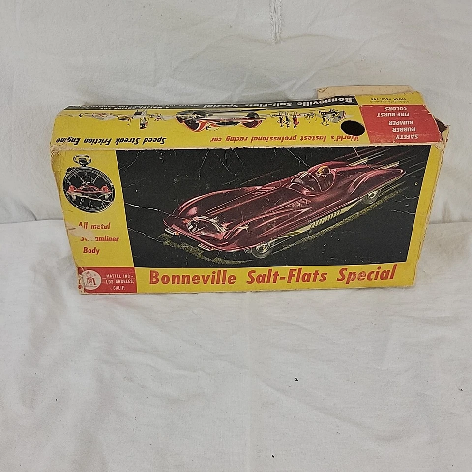 Coche de carreras Bonneville Salt-Flats de colección fricción especial #510: 198 azul Mattel con caja Foto 2 de 4