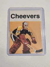 Gerry Cheevers Artist Signed Hockey Art Card 1/10
