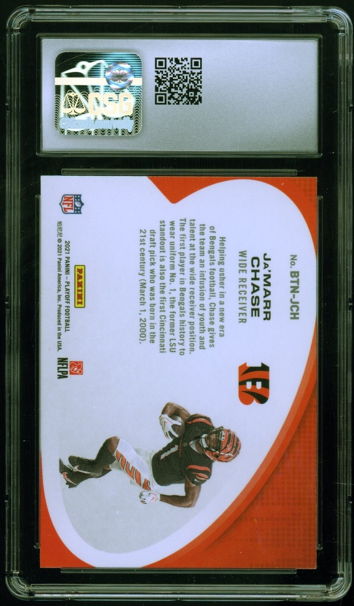 2021 Panini Playoff - Behind the Numbers Ja'Marr Chase #BTN-JCH