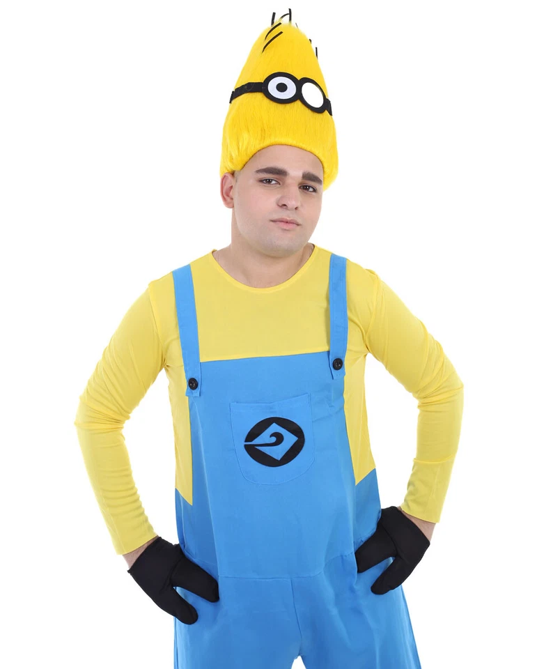 Disfraz de Minion Adulto para Hombre - Divertido Traje de Juegos con disfraces de Halloween de Película Animada Foto 4 de 4