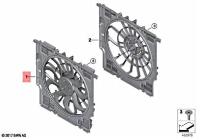 Genuine BMW X3 M X4 G01 G02 X3 M40iX SAC SAV Fan Housing With Fan  