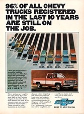 1977 Chevy Truck Ad Poster 24 X 36 Inch Classic