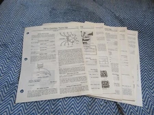 1972 CADILLAC CHEVROLET 6 V8 VEGA FACTORY TUNE UP SPECIFICS SPEC MANUAL SHEETS 