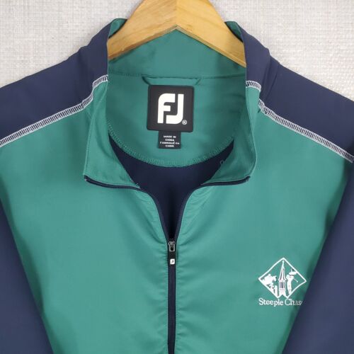 FOOTJOY x STEEPLE CHASE Size XL Hydroknit 1/2 Zip Pullover Jacket Mens Golf - Picture 3 of 13