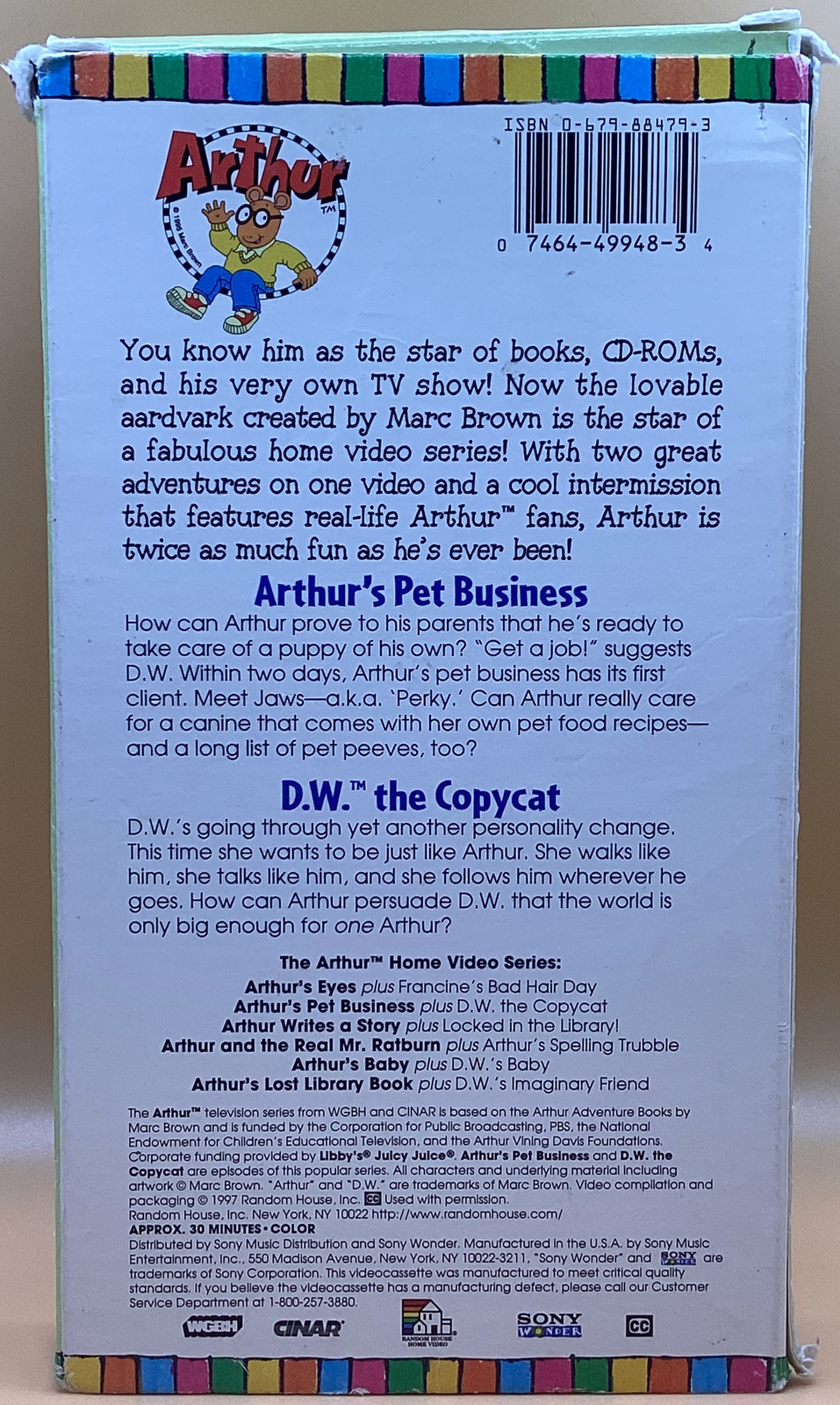 Arthur's Pet Business VHS 1997 **Buy 2 Get 1 Free** eBay