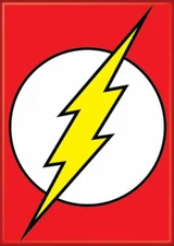 D.C FLASH LOGO MAGNET 2.5” X 3.5” NEW