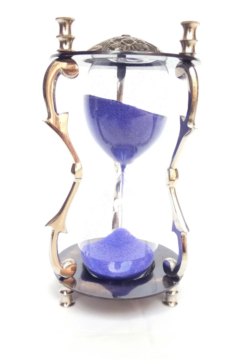 5 Min Antique Nickel Decorative Purple Sand Hourglass SandTimer Cyber Monday