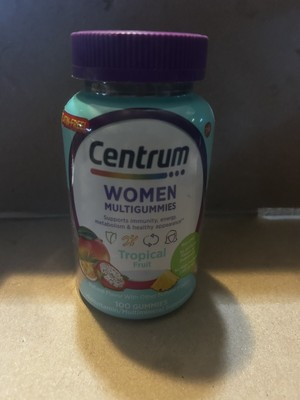 Centrum Women's Multivitamin EXP8/25 Gummies, Tropical Fruit Flavors