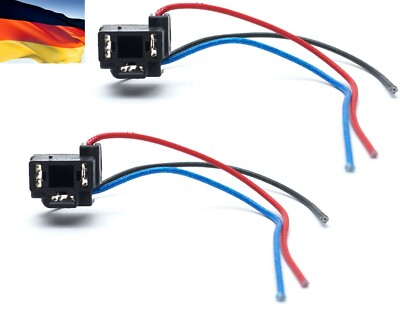 Flosser Wire Harness 4445 Pigtail Female H6054 Head Light Bulb Lamp Socket Plug