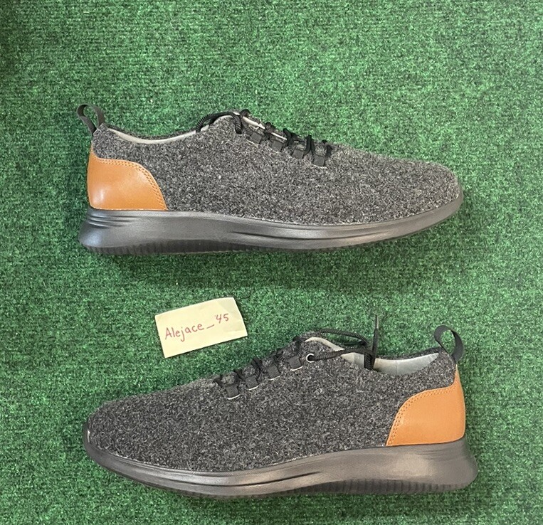 Johnston & Murphy Amherst U-Throat Shoe Dark Gray Wool 