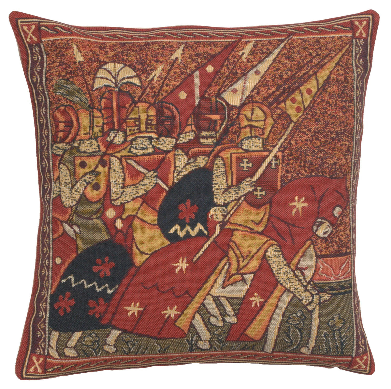 Cushion Cover Godfroid – Medieval Tapestry Throw Pillow Cover 16x16 in New
Opens in a new window or