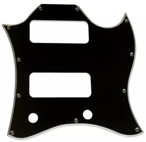 For Gibson US SG P90 Without Pickup Mounting Hole Guitar Pickguard 5 Ply Black