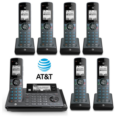 AT&T 7 Handset Cordless Bluetooth Smart Home Phone System CLP99587 CLP99007