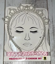 Old East Main Headband & Choker Set - Headband Crown/Pink Choker - NEW