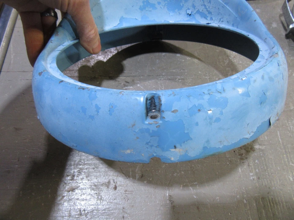 Ford Customline Fairlane 1955 1956 guardabarros exterior faro moldura bisel pieza DF Foto 2 de 4