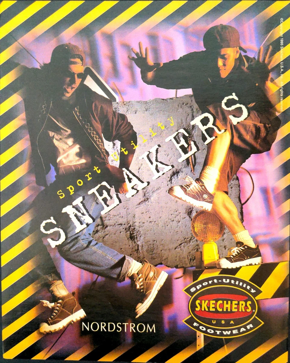 1995 Skechers Sport Utility Sneakers Footwear Nordstrom Vintage Print Ad 73