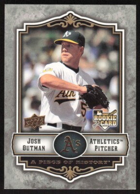 ウェア outman 2009 Upper Deck A Piece of History Josh Outman RC #130 Oakland