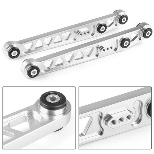 2pcs Silver Aluminum Rear Lower Control Arms Fit for 19962000 Honda