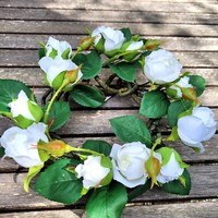 Deko Kranz Tischkranz 22Cm Blumenkranz Tischkranz TüRkranz Blumenkranz Weiß Silk