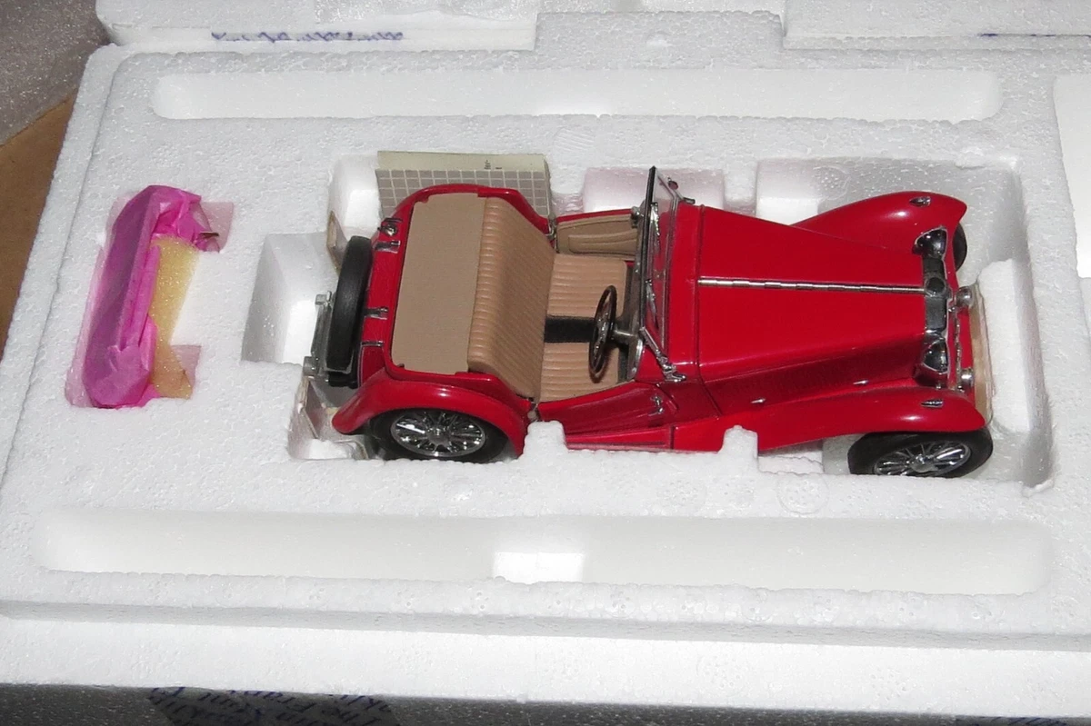 Franklin Mint 1/24 - MGTC 1948 Rouge - Miniature Voiture De Collection - Diecast