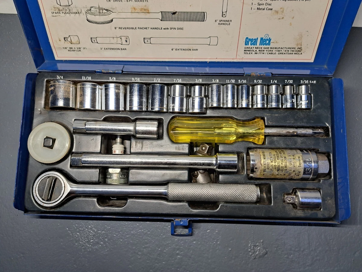Great Neck 22 Pc Socket Set 1 4