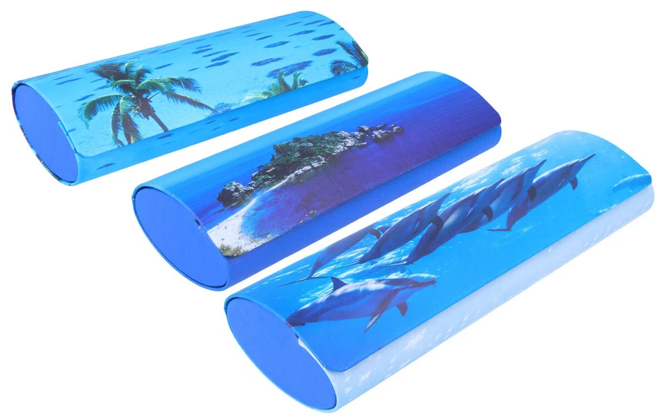 KINDLER ETUIS Schickes, sommerliches Hartschalen-Etui -BLUE INSPIRATION- mit Magnetverschluss