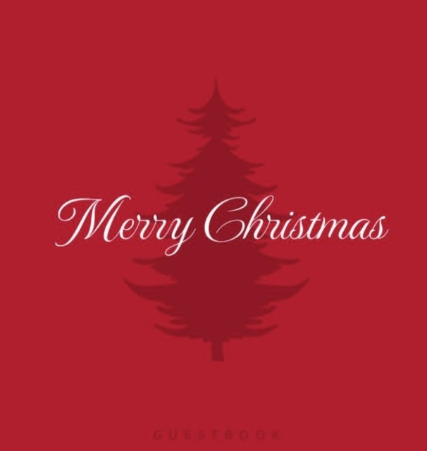 Merry Christmas: Hardcover Guest Book for Christmas by Murre Book Decor HARDBACK