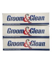 3X Groom  Clean Greaseless Hair Control Cream Gel Tube NEW DISCONT Ex 5/26