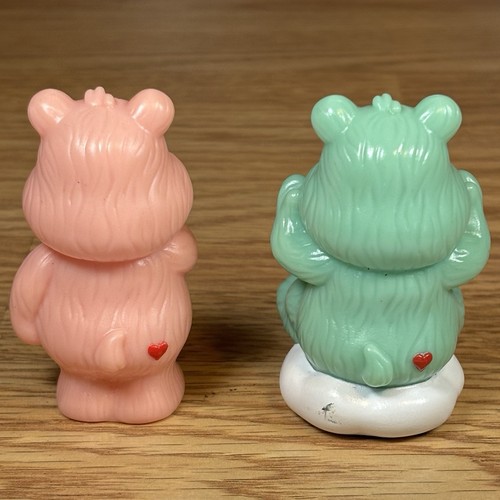 Vintage Care Bears Care A Lot House Pink Cheer Bear Wish Bear Near Complete Set - Picture 9 of 15