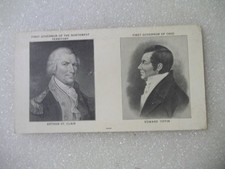 Gouverneure des nordwestgebiets & Gouverneure von Ohio Karte, von 1788 bis 1929