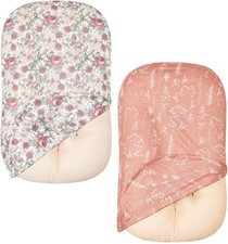 Little Jump 2 Pack Western Wild Flowers Baby Lounger Cover Soft Cotton Slipcover