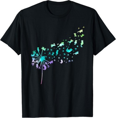 Dandelion Cat lovers Cat fans Flower Power Dandelions T-Shirt for Men Women