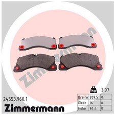 Satz Bremsbeläge Bremsklötze vorne für Porsche Taycan Y1A Y1B Y1C | 24091127