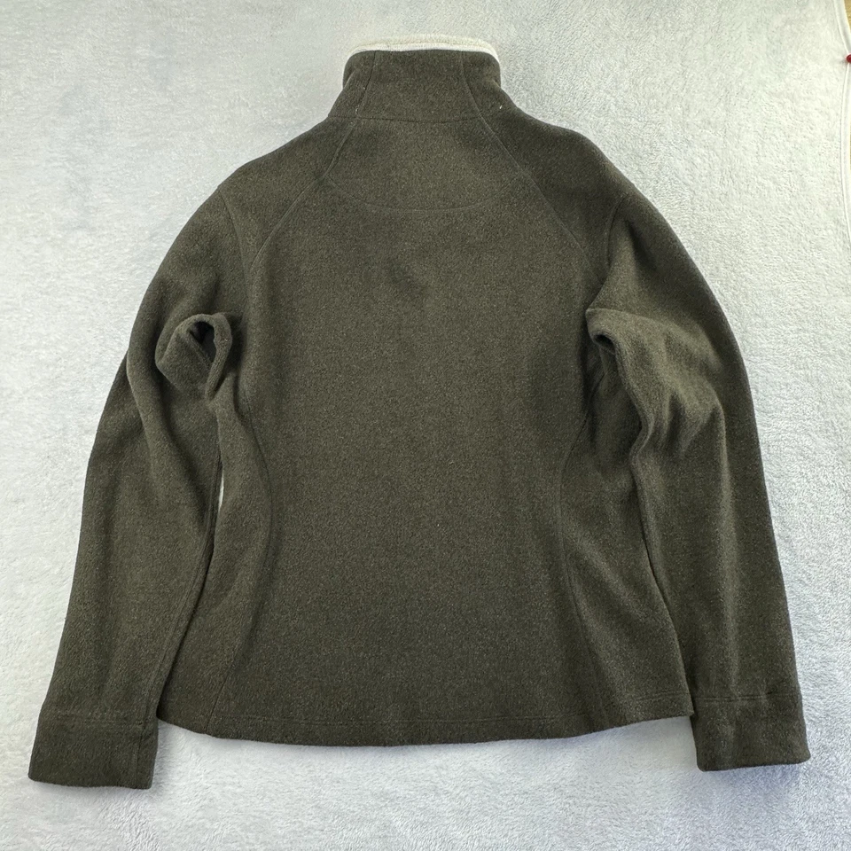 Chaqueta Mountain Hardwear Para Mujer L Mezcla de Lana Cremallera Completa Sherpa Forrada de Vellón Verde Foto 4 de 4