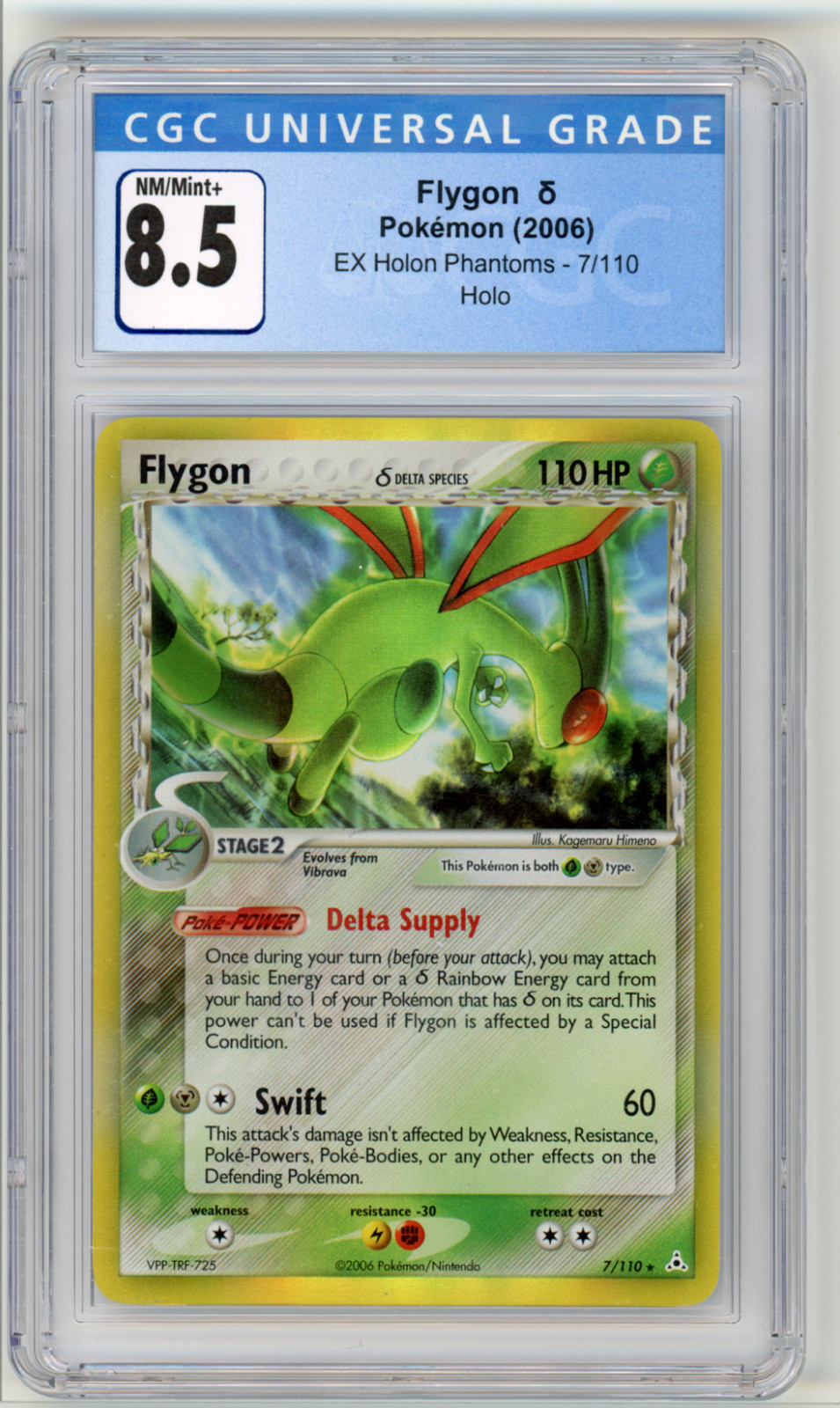 Flygon (Delta Species) 7/110 Holon Phantoms Holo CGC 8.5 N316