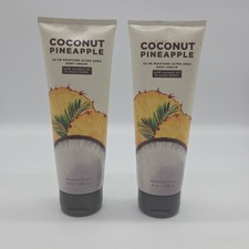 TWO BRAND NEW Bath  Body Works Coconut Pineapple 8 oz/226 g each Body Creams