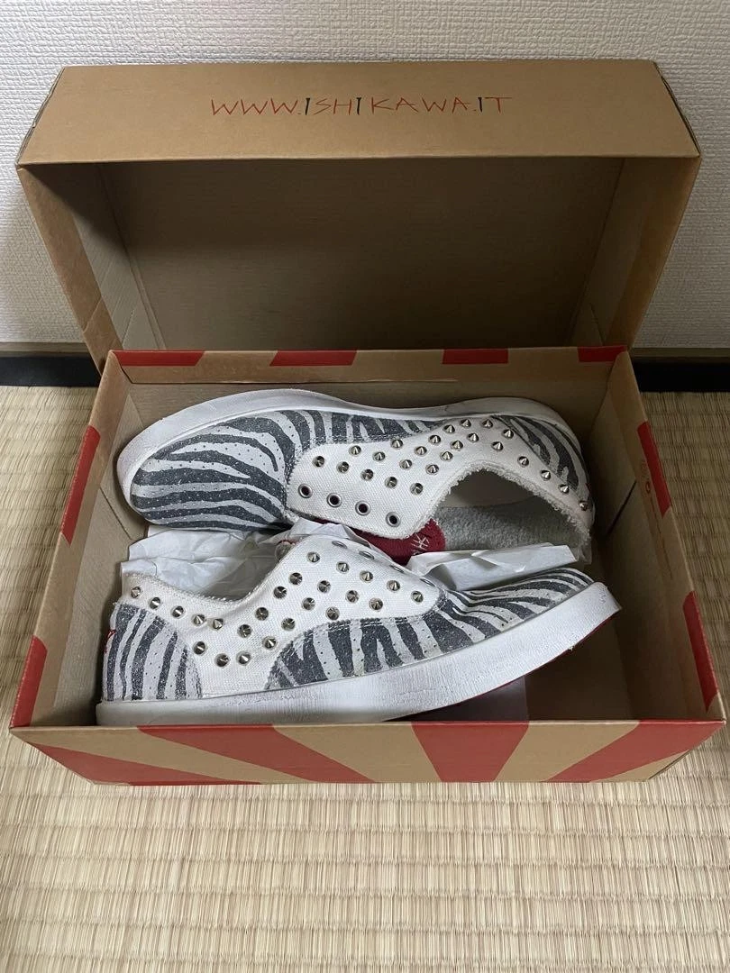 GOLDEN GOOSE Sneakers Ishikawa Gol Goose borchie uomo 7 5US 40 Italia come nuove fondo di magazzino