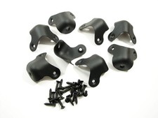 8 Pack Penn Elcom 1086BK Steel Corners - Coutersunk Holes - W/Mounting Screws