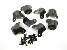 8 Pack Penn Elcom 1086BK Steel Corners - Coutersunk Holes - W/Mounting Screws