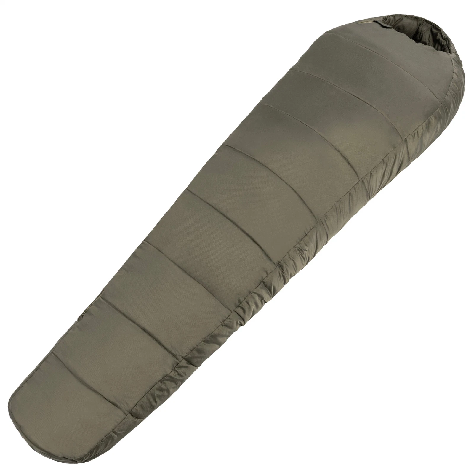 MIL-TEC MUMMY Sleeping Bag 230cm Warm 3D Hollowfibre Compression Bag Olive